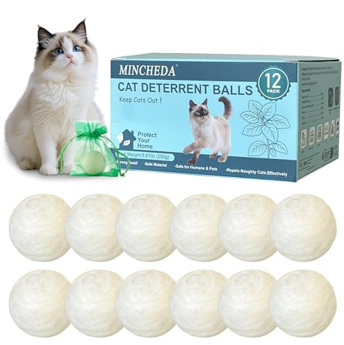 MINCHEDA Dissuasion for Chats d'extérieur, empêche Les d'uriner, protège Contre Les griffures et Les morsures, éloigne Les Chats de la pelouse, de la Cour, du Jardin