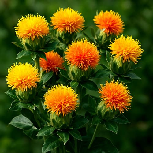 Saflor Mix – Carthamus tinctorius – 100 Samen | Leuchtende Färber- & Schnittblume
