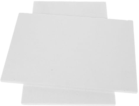 SHINEOFI Paneles Aislantes de Fibra Cerámica 200x300 Mm 10 Mm Espesor, Resistente al Calor, Ignífugo, para Estufas de Leña y Hornos, Aislamiento Térmico, Kit de 2 Unidades