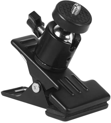 Support de serrage rotatif pour appareil photo - Compatible avec les appareils photo reflex numériques, téléphones portables et panneaux LED - Avec support de caméra d'action rotatif à 360 °