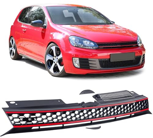 Waben Kühlergrill ohne Emblem Sport Look passt für VW Golf 6 auch GTI 08-13