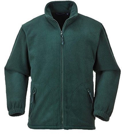 Portwest F400BGRL Argyll tung fleece, vanlig, stor, flaska grön