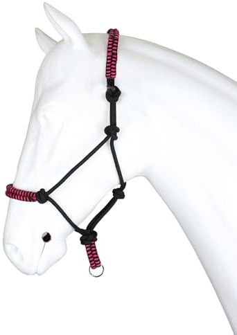 Horka Diadema de nailon de serpiente, ajustable, de cuero, para caballo, banda nasal