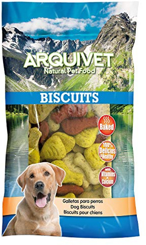 ARQUIVET Biscotti per cani Prosciutto Mix - 200 g - Snack per cani - Premi per cani