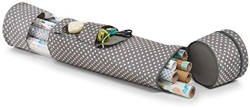 Zeller 14660 Contenitore per Carta da Regalo, Polyester, Grigio, 85x17x0.1 cm