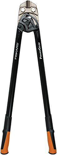 Fiskars Bolzenschneider, Bis zu 30% mehr Kraft, Länge 91 cm, Stahl/Kunststoff, Schwarz/Orange, PowerGear, 1027216