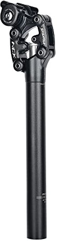 YTLT Fahrrad Sattelstütze, Federsattelstütze, 27.2MM,28.6MM,30.0MM,30.4MM,30.9MM,31.6MM,33.9MM Gefederte Aluminium Sattelstütze Für MTB, Downhill, Trekking Citybike Schwarz,27.2MM