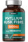 Psyllium Husk Capsules 5000mg with Acidophilus | Natural Soluble Fibre Supplement with Pro-Bio | Plantago Ovata Seed Husk Extract | 90 Vegan Capsules | by Horbaach