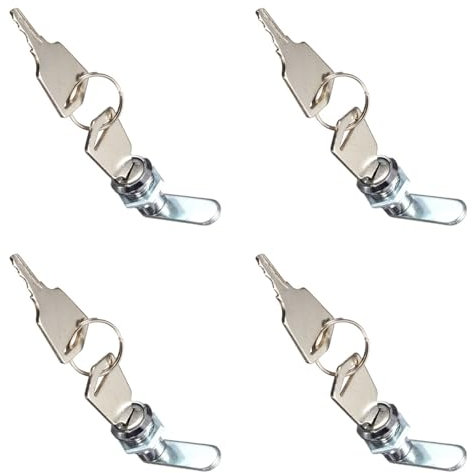 Serratura a camma in lega di zinco da 15 mm per armadi cassette postali scatole elettriche con cilindro a 90 gradi chiave universale