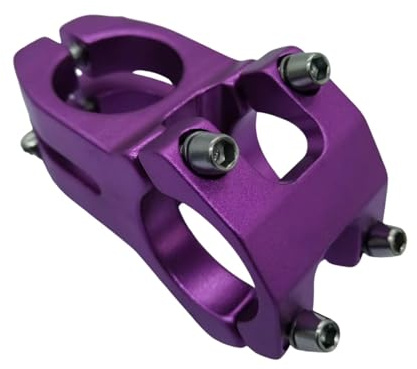 JISADER Mountain Bike Handlebar Stem, Lenkervorbau Verstellbar, Aluminium Fahrrad Vorbau, Bike Handlebar Stem Directly Replace, Mountain Bike Stem für All Terrain Mountainbikes, Lila