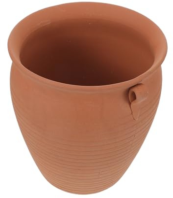 Healifty Bocal à Pommes de Terre et Oignons Terre Cuite Boîte de Conservation pour Légumes Racines avec Ventilation Pot à Ail pour Garder Frais