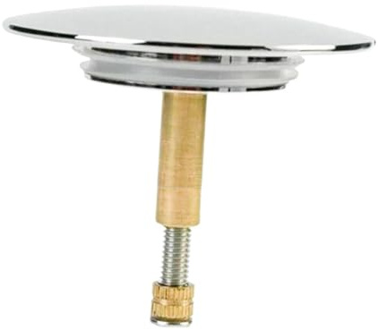 Guangcailun Tapón de desagüe resistente para lavabo de cocina y baño, fácil instalar y eficiente, con tapón desagüe cobre ajustable, Plata, drenaje 2