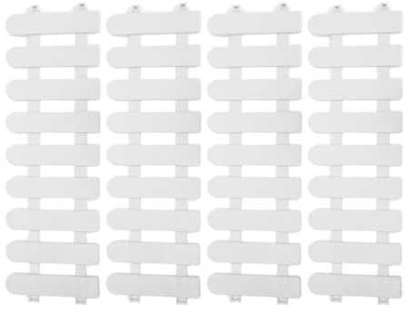 STOBAZA Corral para Tortugas Exterior 4 Piezas 50 Cm Largo X 20 Cm Alto Valla Plástica Resistente UV Parque para Animales Pequeños Jardín Césped Seguro Portátil
