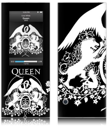 Musicskins Queen-Crest White per Apple iPod Nano (5a generazione)