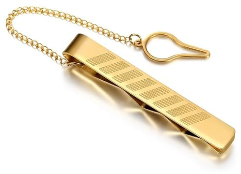 BOBIJOO Jewelry - Pince à cravate Modèle Prestige Acier inoxydable Doré Or