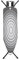 Brabantia - Ironing Board B - with Steam Iron Rest - Medium & Foldable - Adjustable Height - Non-Slip Feet Cotton Cover - Child & Transport Lock - Titan Oval - 124 x 38 cm