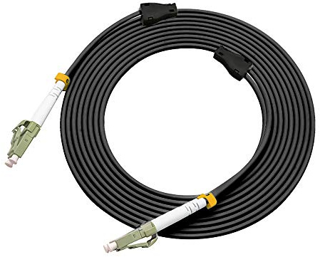 Jeirdus 50FT LC a LC esterno blindato duplex 50/125 OM2 cavo a fibre ottiche ponticello cavo ottico misto 15 metri 15 m LC-LC