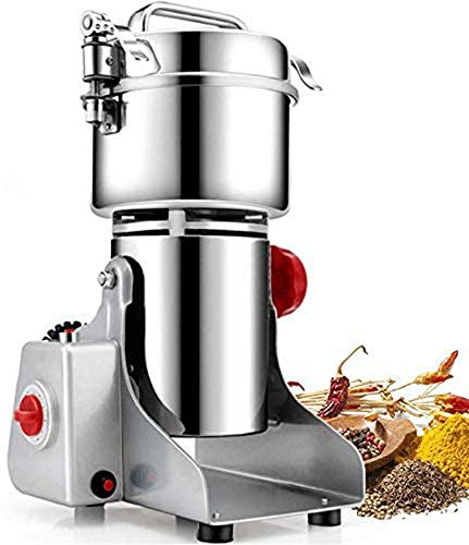 Moulin électrique Professionnel, Moulin à café, Moulin à épices, rectifieuse, Machine de Moulin à épices pour Herbes médicinales, capacité 700 g