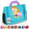 GRINSEZWERGE Kinder Kulturtasche | Reise Kulturbeutel zum Aufhängen | Kosmetiktasche Waschbeutel Waschtasche Reisetasche Schminktasche Kosmetik Beutel Reisezubehör
