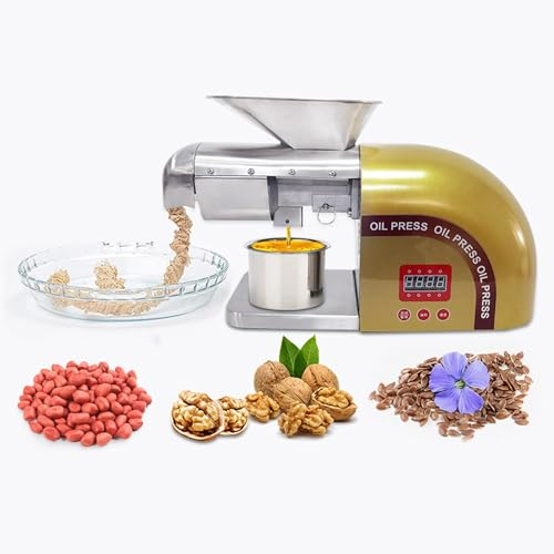 BebeXi Mini frantoio Olive cinesePressa per Olio Intelligente Completamente Automatica per Uso Domestico, pressa per Olio di Sesamo, Arachidi, Semi di Girasole, pressa per Olio Domestica