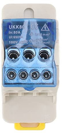 LOCADENCE AC DC1000V Power Distribution Box, Waterproof Electrical Junction Box, Electrical Breaker Socket Distribution Box for Construction Sites, Workshops and Factories (160A)