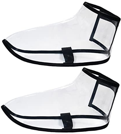 FRCOLOR 3paare Friseur Schuhe Abdeckung Transparent s Haarpflege Accessoire Für Friseure Und Köche Schützt Schuhe Vor Haaren Aus Tpu Material Praktisch Und Modisch