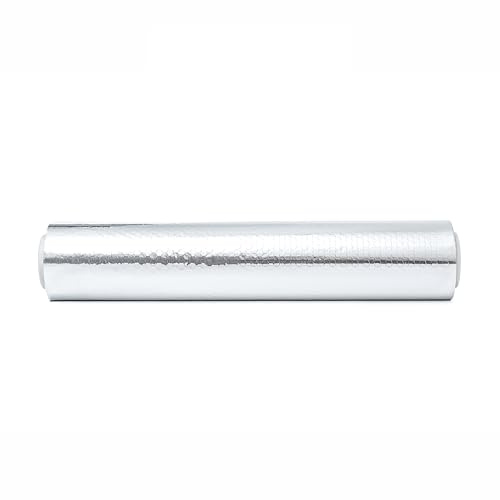 CONTITAL Rouleau en aluminium professionnel gaufré pour cuisine | 30 cm x 100 m | papier d'aluminium alimentaire, accessoires de cuisine pratiques, papier argenté alimentaire