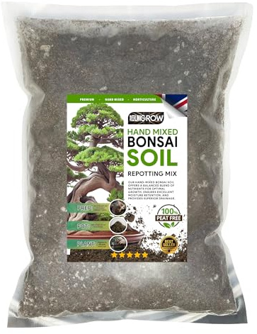UK Grow Premium Bonsai Potting Mix - Perfect Blend for Healthy and Thriving Bonsai Trees, Available in 1L, 2L, 3L, 5L, 10L, 20L and 30L Bags (Bonsai Soil, 2, Litres)