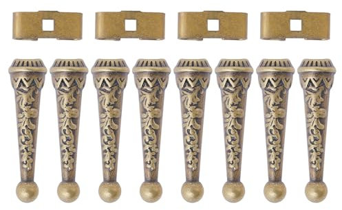 CHGCRAFT 12 Stück Bolo-Krawatten-Schieber-Verschluss, Bolo-Krawatten-Schmuckherstellungs-Set, Legierung, Bolo-Krawatten-Endkappen, Eisen, Antik-Bronze, Bolo-Krawatten-Schieber-Verschluss