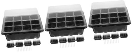 Yardwe 3 Set Scatola Di Piantine Vassoio Di Germinazione Delle Piante Vassoi Di Vivai Per Piante Vassoio Di Avviamento Per La Casa Vassoi Per La Coltivazione Di Ortaggi Contenitori Per