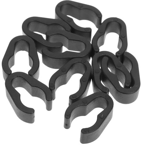 SHOWERORO 10 Pièces Serre-câbles Plastique Pour Microphone Lot De Accessoires De Microphone Clips De Câbles Pour Pied De Organiseur De Câbles