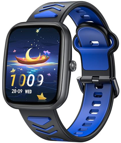 Smartwatch Fitness Orologio Bambini Digitale: 1.75 per Bambini Smart Watch con Contapassi Cronometro Compatibile per Android iOS Impermeabile Monitor Del Sonno Regalo per Ragazzi Ragazze Adolescenti