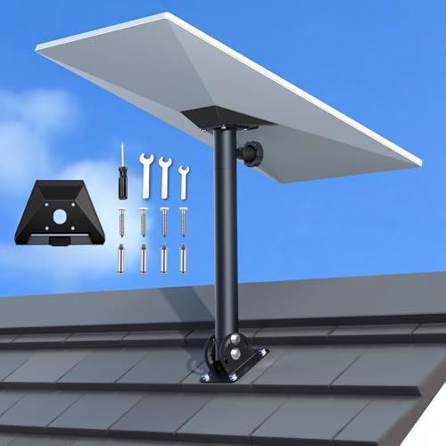 Starlink Standard 4/4X/Gen 3 Halterung für Dach, Wand | Starlink Halterung, 360° Verstellbare Starlink Standard 4/4X/Gen 3 Halterung für Dach, Wand, Garten und andere Szenarien