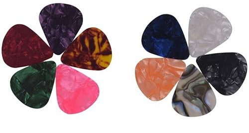 Joyance Klassische Gitarre, 6 mm breit, Zelluloid, weiße Perle, für Akustik- und Konzertgitarre, Gitarren-Akkory, Material, einfach zu installieren, 5 Stück