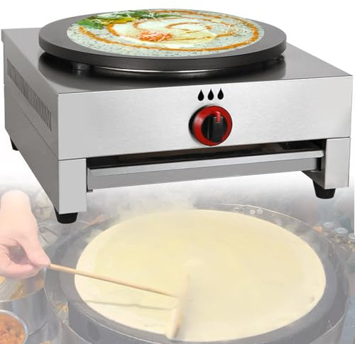 XSDAJSD Grande crêpière antiadhésive de 40 cm, Plaque de Cuisson pour crêpes, pour la Maison et Le Restaurant