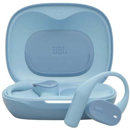 JBL Sense Lite True Wireless écouteurs Ouverts sans Fil, Conception Crochet d'oreille, Conduction aérienne, OpenSound, 32 h d'autonomie, étanches IP54, compatibles Headphones, Bleu