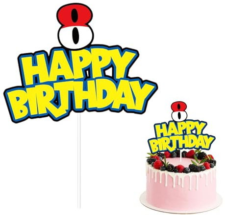 Birthday Cake Topper, Cake Topper, Cartoon Cake Topper, Happy Birthday Cake Topper, Cartoon Theme Birthday Cake Topper (8)