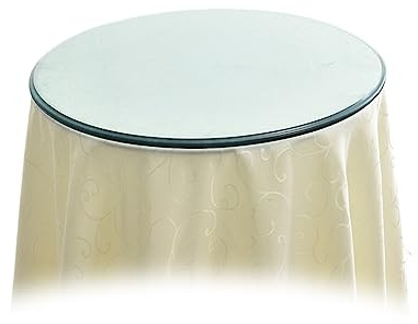 Mesa de cristal transparente de 8 mm de grosor, cristal templado perfecto para mesas de comedor, cocina o jardín, 35 x 100 cm, cristal redondo de seguridad (tamaño: 100 cm)
