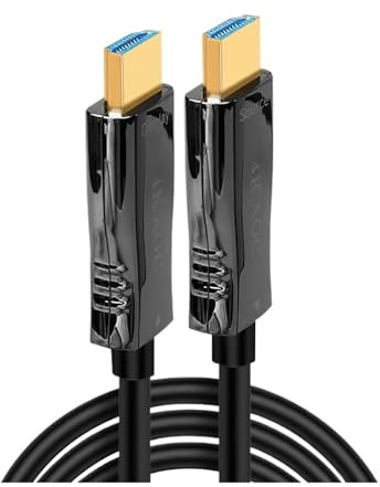 Cavo In Fibra Ottica Compatibile Con HDMI 4K A 60 Hz For PS PS5 Xbox TV Stick Box PC HDR Video 5 M 15 M 20 M 25 M 30 M 40 M 50 M 60 M 80 M 100 M Di Lunghezza.(100m)