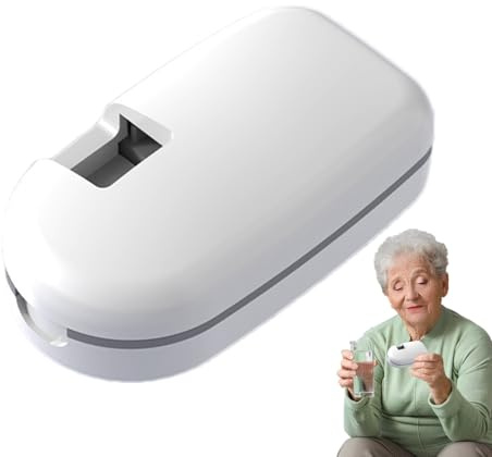 Organizzatore Di Pillole Con Divisore - Dispenser Portatile Giornaliero | Per Compresse, Per Pillole Da Viaggio | Tagliapillole Compatto Per Tasca Della Borsa, Comodo Supporto Per Uso Domestico