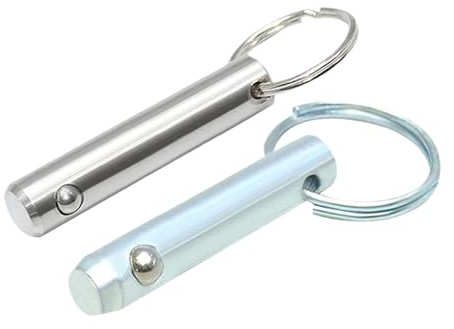 1pc Perno a sgancio rapido a perlina singola con anello di trazione, perno a sgancio rapido, Diametro 9.5mm, Lunghezza di serraggio 35mm