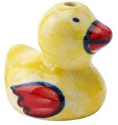 CGB Giftware | Ceramic Yellow & Red Duck Duckling Light Blind Pull Handle 4cm | | Upcycle | Wardrobe | Cabinet | Furniture | RE234