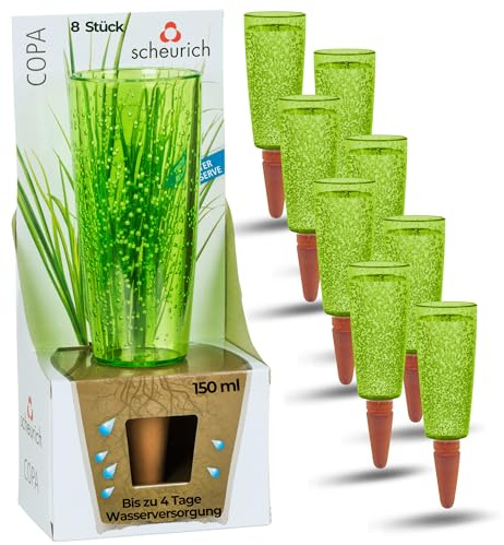 Scheurich Copa M Bewässerung Wasserspender Bewässerungskugel grün transparent (8, Grün)