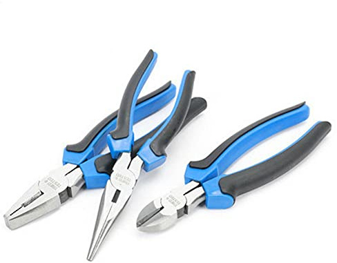 Tried + Tested 3 Piece Pliers Kit 160mm Combination, Diagonal Cutter & Long Nose