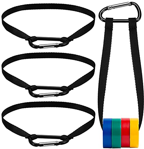 Shappy Electrical Tape Holder Lanyard with Metal Clips for Gaffers Tape Tool Belts Photography Stage Carrying Tool, 3 Packs