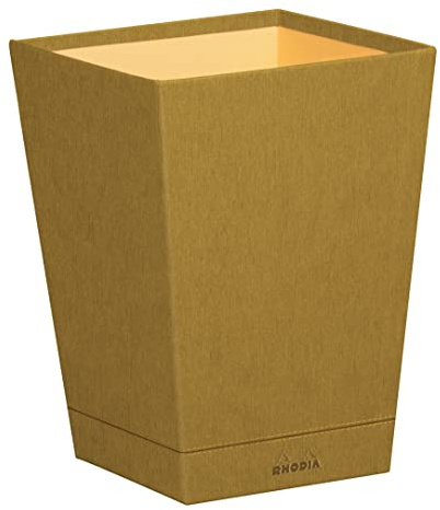 Rhodia 194615C Papierkorb 27x27x32cm Kunstleder Gold