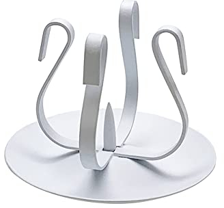 FRITZ COX Kerzenhalter 'Safe' | für Taufkerzen und Kommunionkezen | Kerzenständer mit Dorn | Kerzenleuchter für Taufe und Kommunion | für Kerzen mit 4cm Durchmesser | Farbe weiß