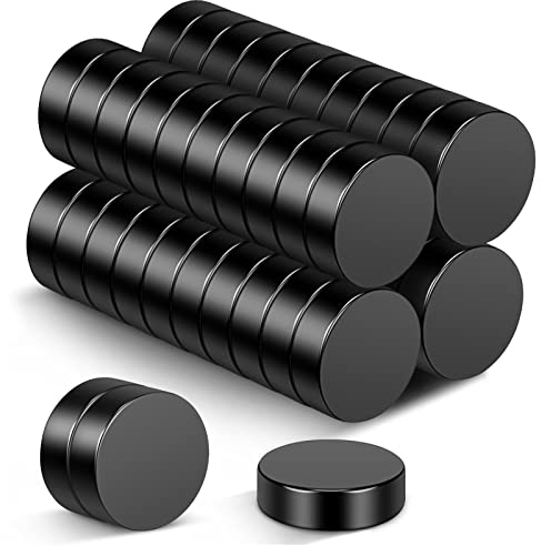 Wukong Neodymmagneter, 40 st. svarta små kylskåpsmagneter, 8 x 3 mm, starka minimagneter för whiteboard, kylskåp, hantverk, magnettavlor och DIY-projekt