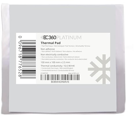 EC360® Platinum 16,6W/mK Wärmeleitpad (100 x 100 x 2,5 mm)