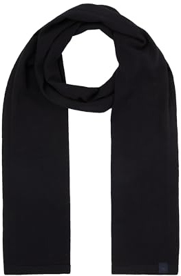 TOM TAILOR Herren 1043448 Basic Winterschal mit Kaschmir, 29999-Black, OneSize
